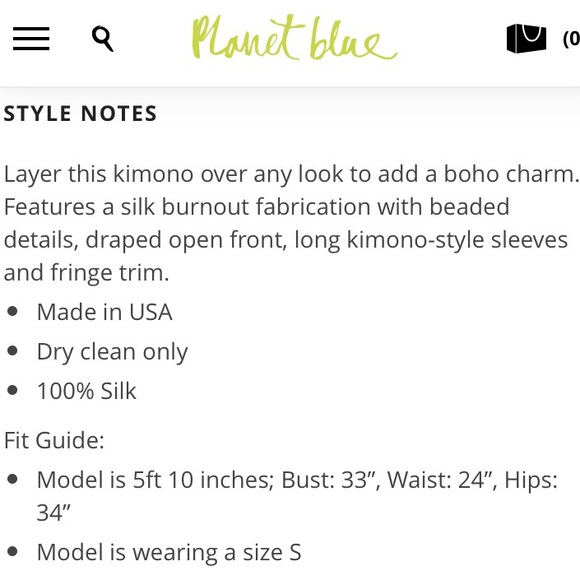 Planet Blue 🌎Lime Green Fringe Cropped Kimono🍋 - Picture 9 of 9